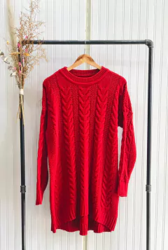 MAXI SWEATER TRENZADO.