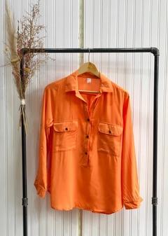 CAMISOLA 2 BOLSILLOS M/L LISO. - comprar online