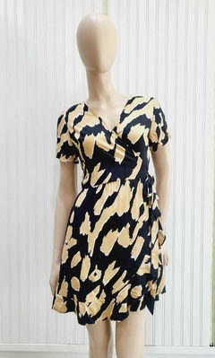 VESTIDO CRUZADO EST. (ANIMAL PRINT) - ivony