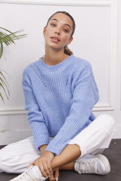 SWEATER FRIZADO PUNTILLA