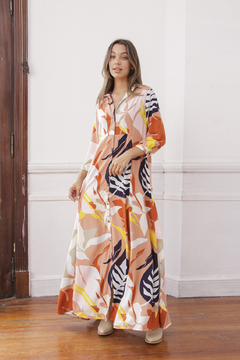 VESTIDO CAMISA EVASE (PAMELA). - tienda online