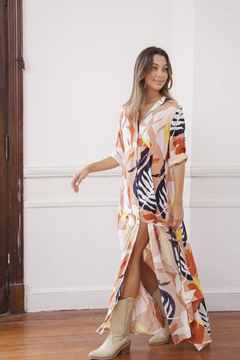 VESTIDO CAMISA EVASE (PAMELA). - comprar online
