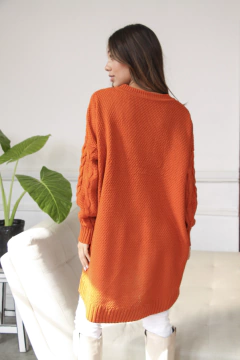 MAXI SWEATER TRENZADO. - ivony