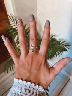 Anillo de plata cola de pez