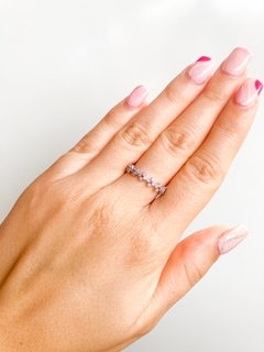 Anillo de plata 925 con cubics engarzados
