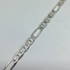 Pulsera para hombre de plata eslabones 3 por 1 con diseño - comprar online