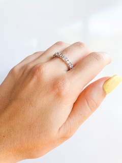Anillo de plata 925 con cubics blanco
