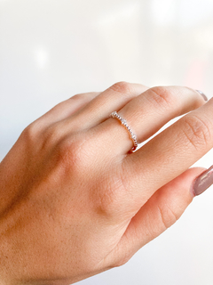 Anillo de plata 925 con cubic engarzados
