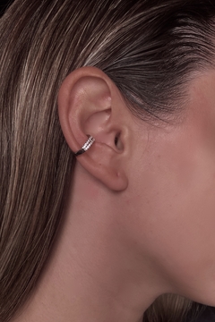 Aros de plata con cubic engarzados