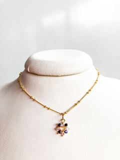 Dije de oro 18k flor