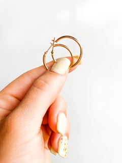 Aros de oro 18k argollas