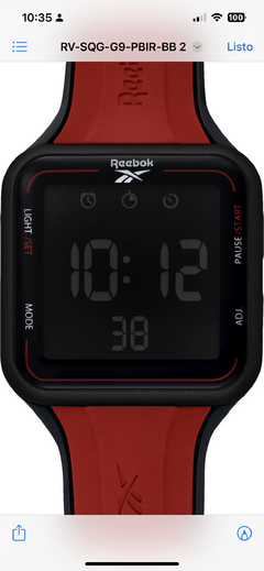 Reloj Reebok digital en internet