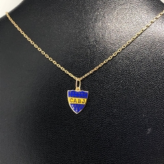 Dije de oro cuadro de futbol - Talla Antigua