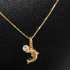 conjunto de cadena y dije de oro