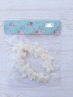 Moldura festón rositas x2