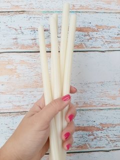 BARRA GRUESA DE SILICONA BLANCA X UNIDAD