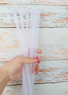 BARRA GRUESA DE SILICONA CRISTAL X UNIDAD