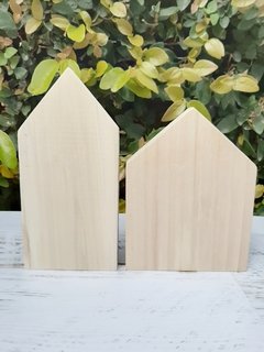 SET DE 2 CASITAS DE MADERA