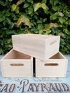 CAJON DE MADERA DE ALAMO CON MANIJAS