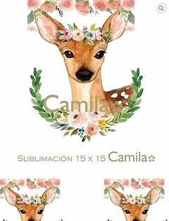 CIERVITO FLORES SU109 - SUBLIMACION A4