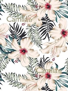 FONDO FLORES D204 - DECOUPAGE A4