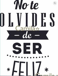 FRASE NO TE OLVIDES S263 - SUBLIMACION A4