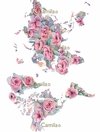 Mapamundi rosas S374