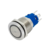 Llave Pulsador Acero Inox + Zócalo con Led azul - comprar online
