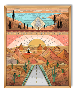 UTAH - Lámina enmarcada