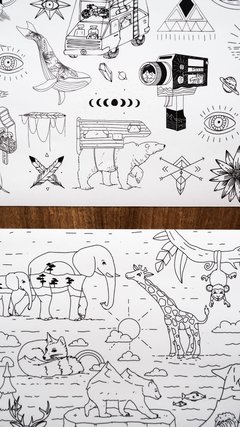 ANIMAL KINGDOM (blanco&negro) - Lámina