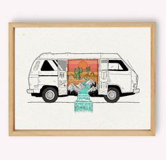 VAN LIFE - Lámina enmarcada - comprar online