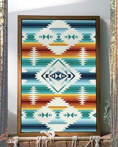 NAVAJO RAINBOW- Lámina enmarcada