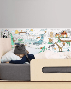 ANIMAL KINGDOM (color-fondo blanco) - Vinilo de pared - FLOR DE PAMPI