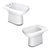 Bidet Deca Vogue Plus Aqualaf Blanco 3 Agujeros