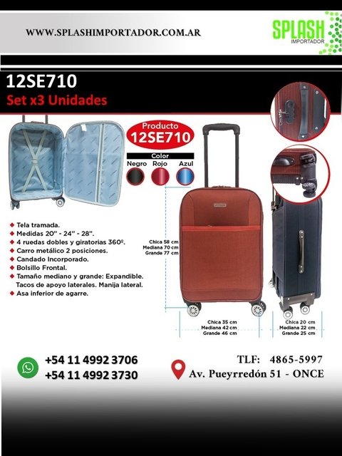 Valija La Chapelle carry on Abs azul