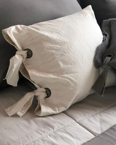 ALMOHADON 40x45 LIENZO (NATURAL) - consultar por relleno, mas cantidad y colores