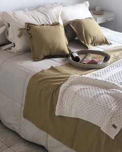 ALMOHADON XL LIENZO (CRUDO) - consultar por relleno, mas cantidad y colores - PREGO DECO HOME
