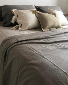 ALMOHADON XL LIENZO (GRIS) - consultar por relleno, mas cantidad y colores
