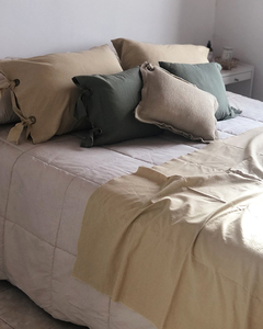 ALMOHADON 40x45 LIENZO (VERDE) - consultar por relleno, mas cantidad y colores en internet