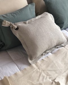 ALMOHADON WAFFLE (ARENA) - Hacemos a pedido / consultar otros colores y cantidad