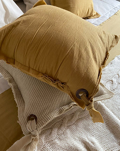ALMOHADON 40x40 LIENZO (AVELLANA) - consultar por relleno, mas cantidad y colores