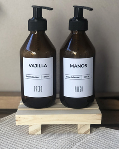 DISPENSER FRASCO VIDRIO AMBAR - comprar online