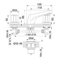 GRIFERIA LAVATORIO OBERA FV - comprar online