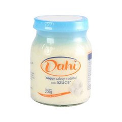 Yogur Firme Natural Entero Con Azucar - 200 gr - Dahi