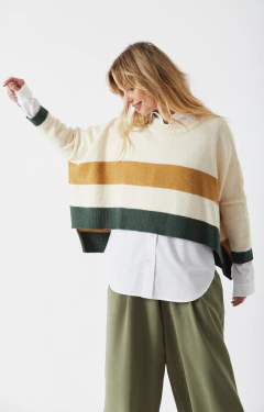 SWEATER MAGIC RAYADO VERDE