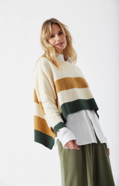 SWEATER MAGIC RAYADO VERDE - comprar online