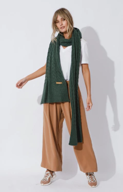 MAXI PASHMINA BRAID VERDE en internet
