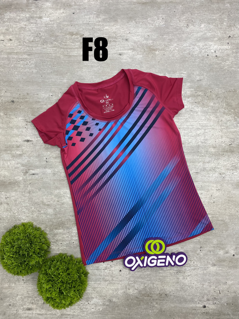 Remeras Deportiva Dri Fit Sublimadas Mujer - Oxígeno