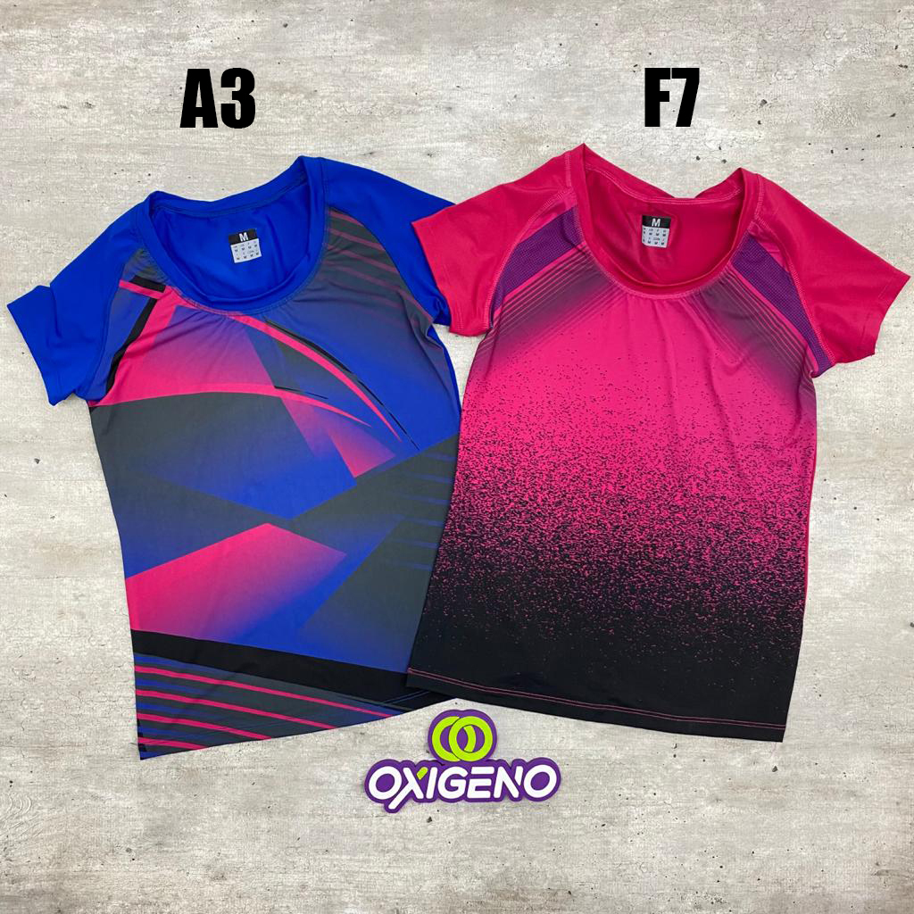 Remeras Deportiva Dri Fit Sublimadas Mujer - Oxígeno