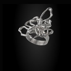 Anillo pétalos de plata